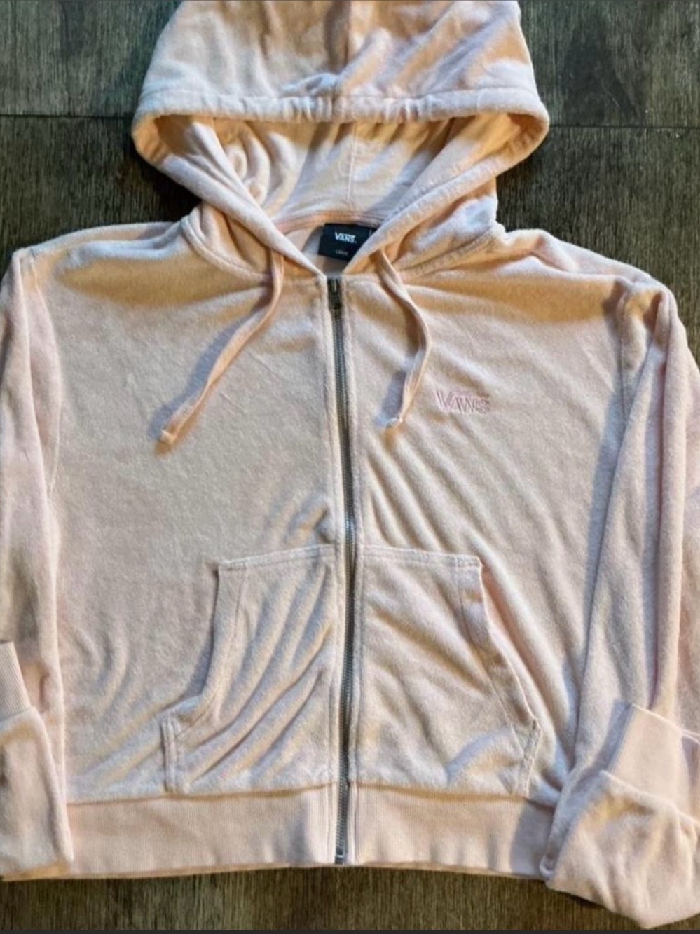 Vans Light Pink Full-Zip Hooded Jacket